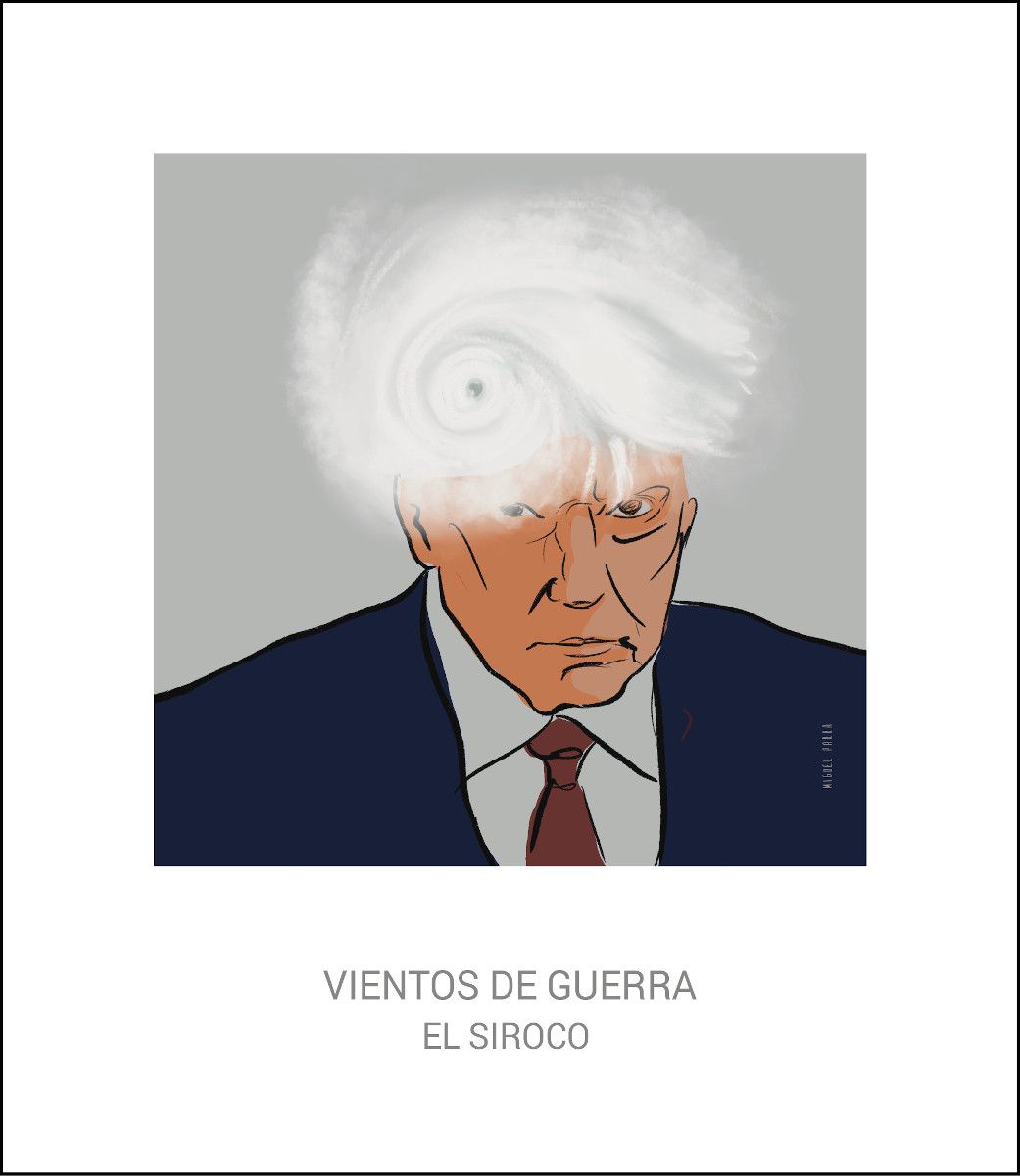 'Vientos de guerra', una viñeta de Miguel Parra. - 