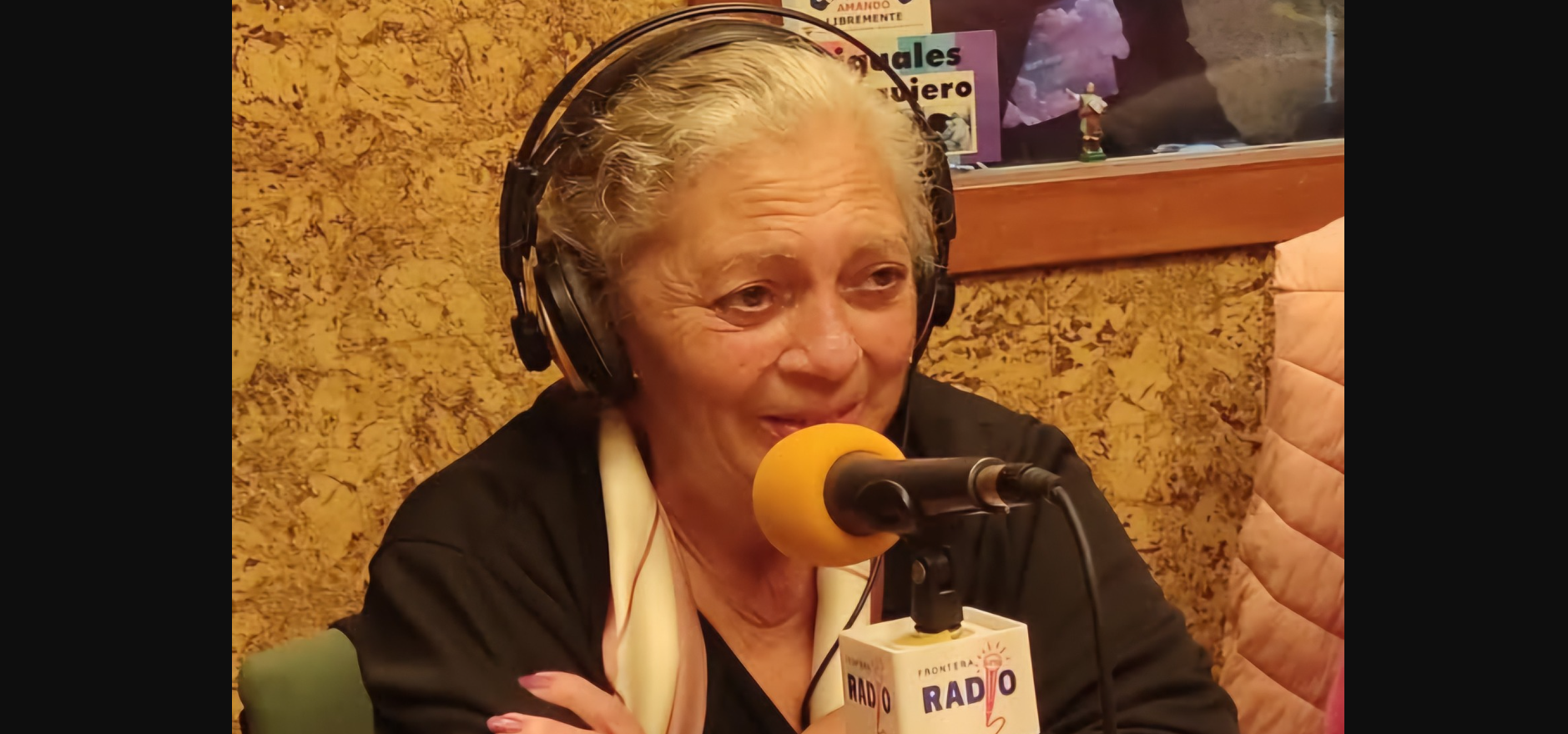Luisa del Volapié, en una imagen de Frontera Radio, donde colaboraba. - 