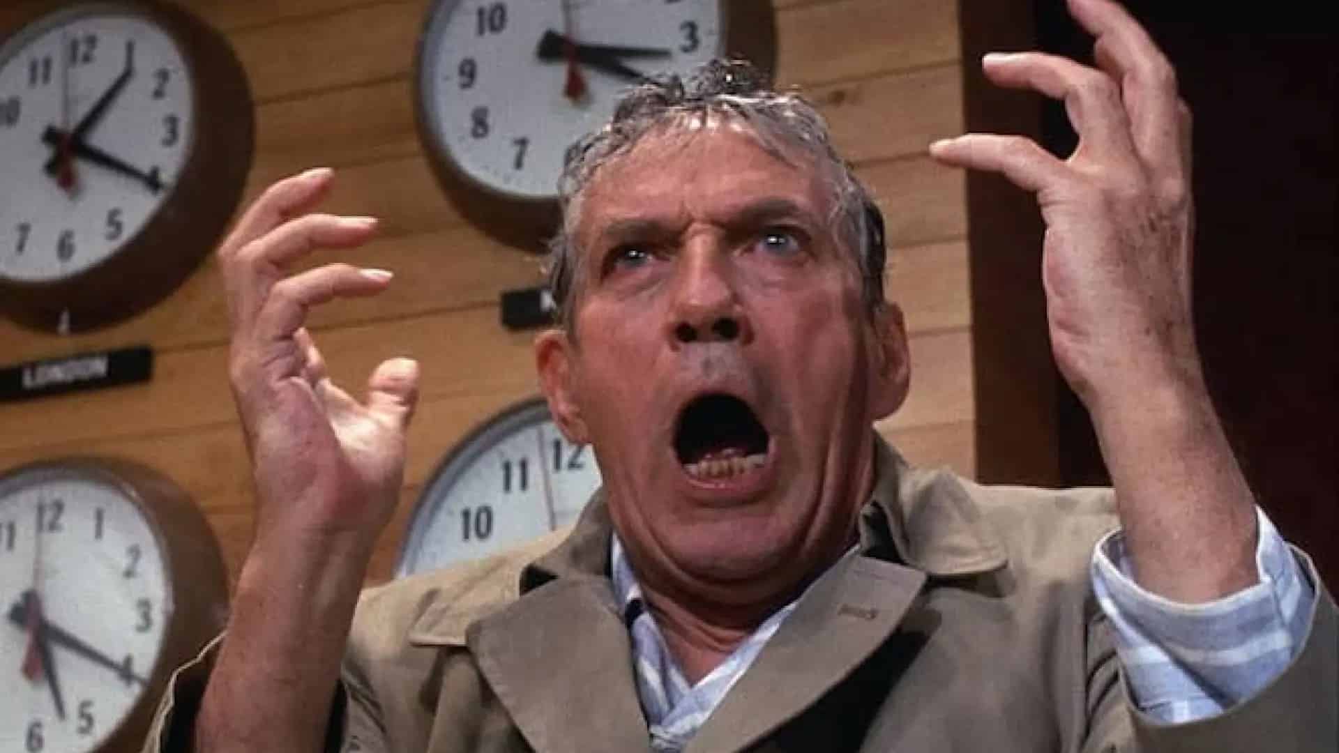 Una escena de la película 'Network, un mundo implacable'. - 