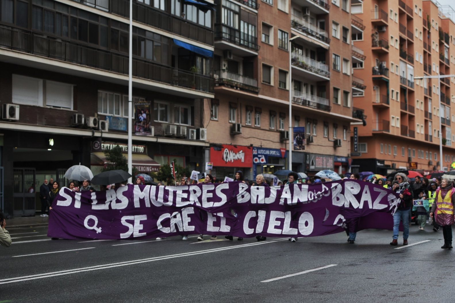 Una imagen de la manifestación del 8M en Sevilla, en una edición anterior. - MAURI BUHIGAS