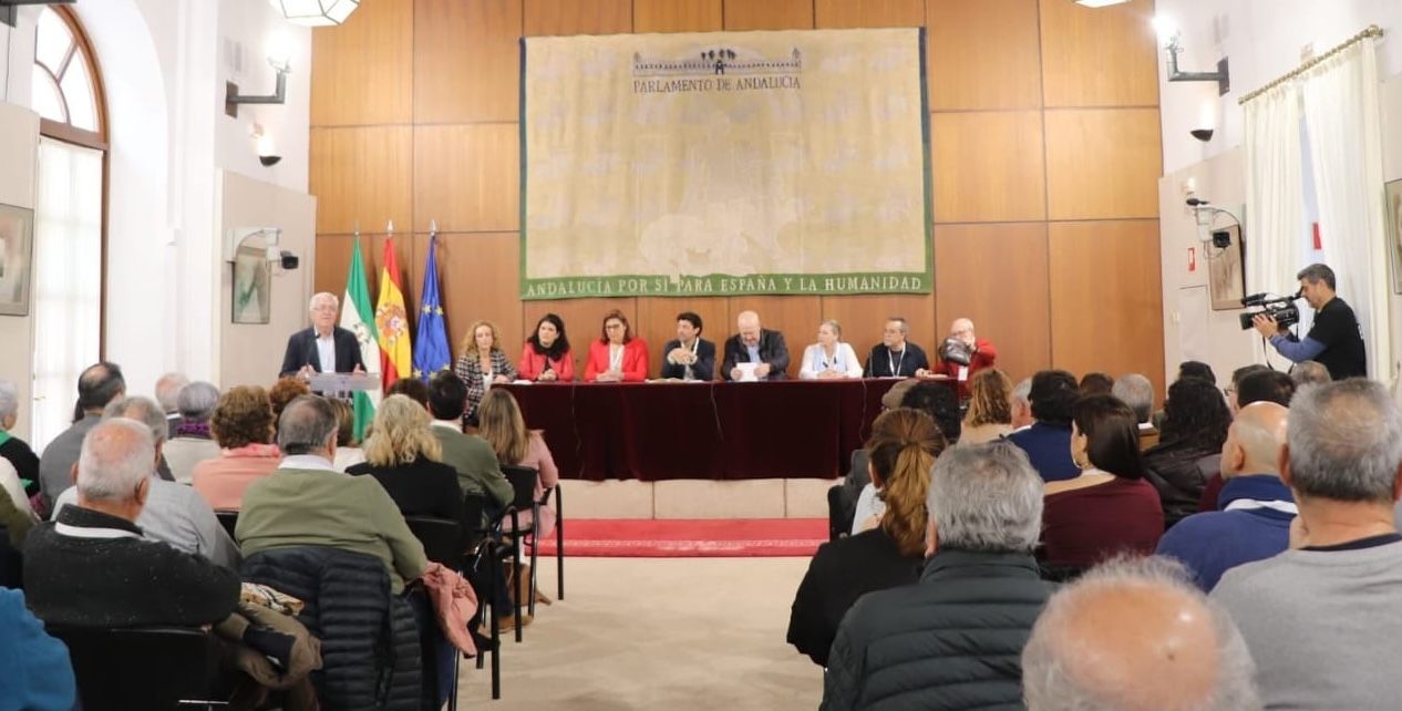 La Fundación Savia, en el acto celebrado en el Parlamento de Andalucía. - 