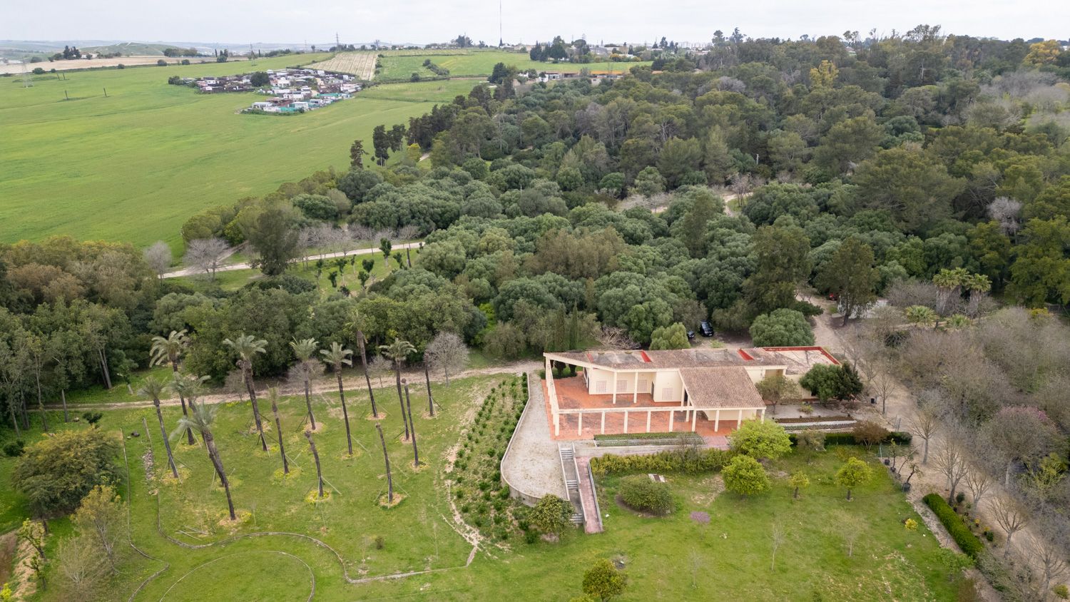 Vista aérea del Parque Santa Teresa en Jerez. - JUAN CARLOS TORO