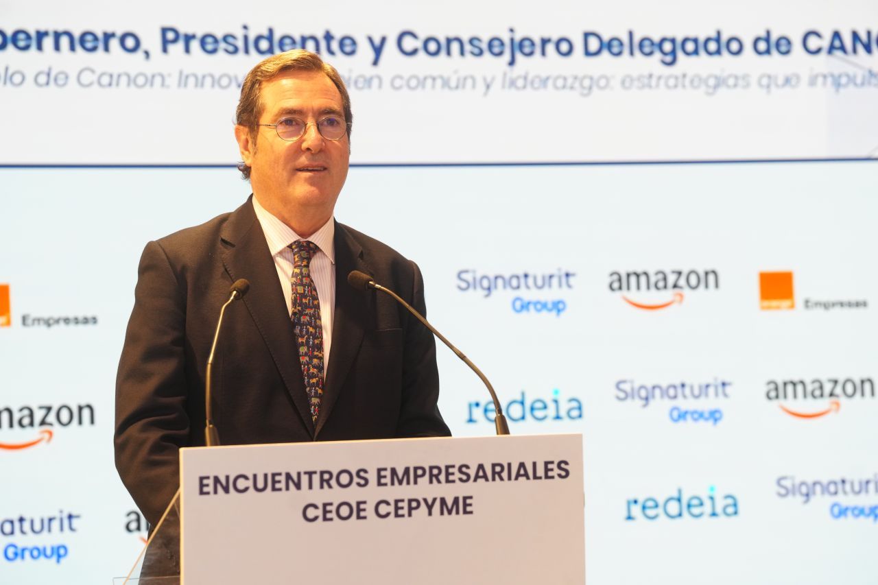 El presidente de la CEO, Antonio Garamendi. - 