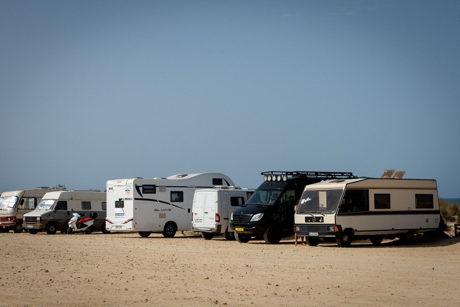 Autocaravanas, en una imagen reciente.  Experiencias y vehículos: el primer Salón Andaluz del Caravaning se celebrará en Jerez