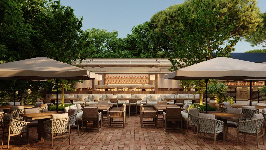 Terraza del restaurante El Campero de Madrid. - 