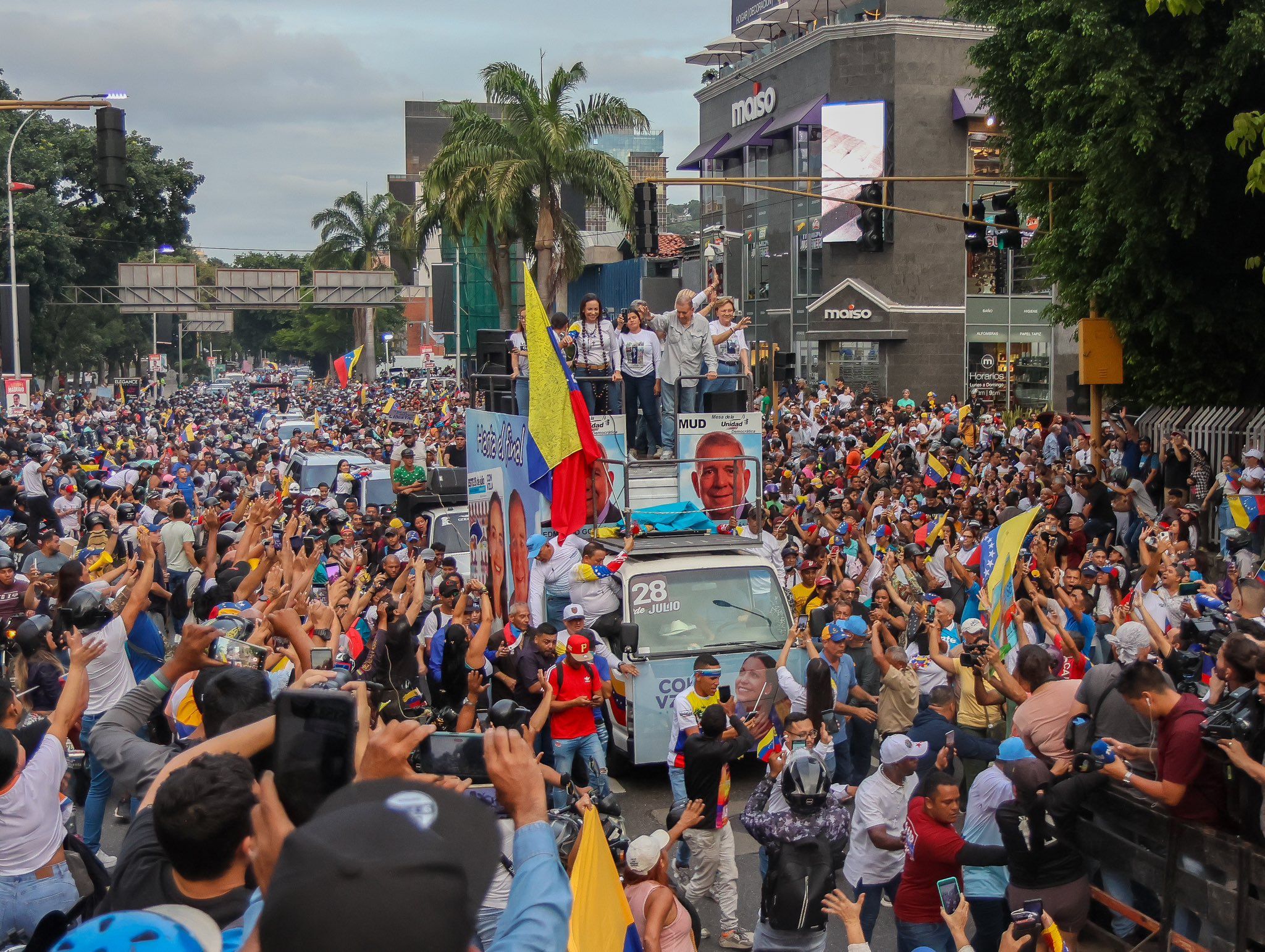 Edmundo González, en un acto en Venezuela. - 