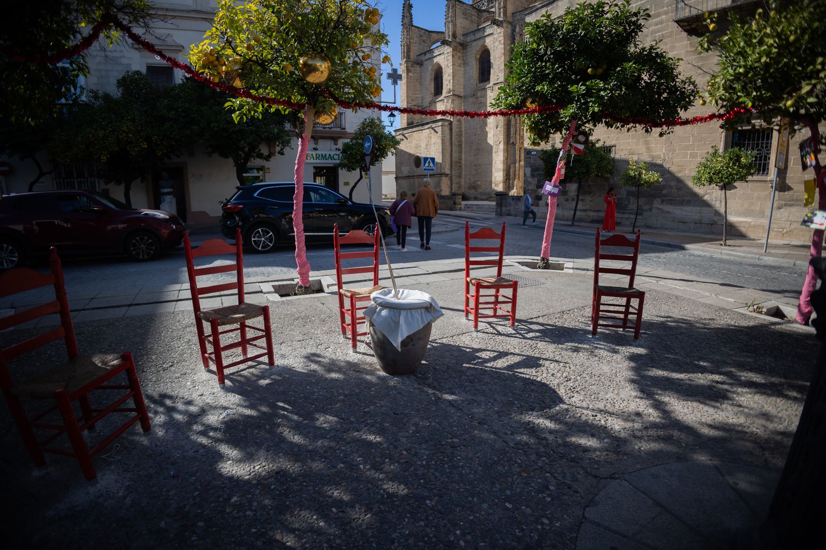 Ambiente flamenco en Santiago este sábado. - MANU GARCÍA