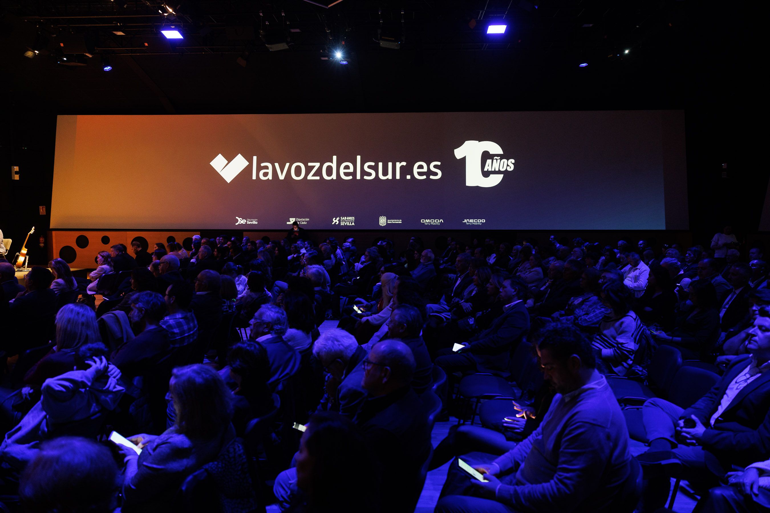 Un momento de la gala por el décimo aniversario de lavozdelsur.es. - JUAN CARLOS TORO