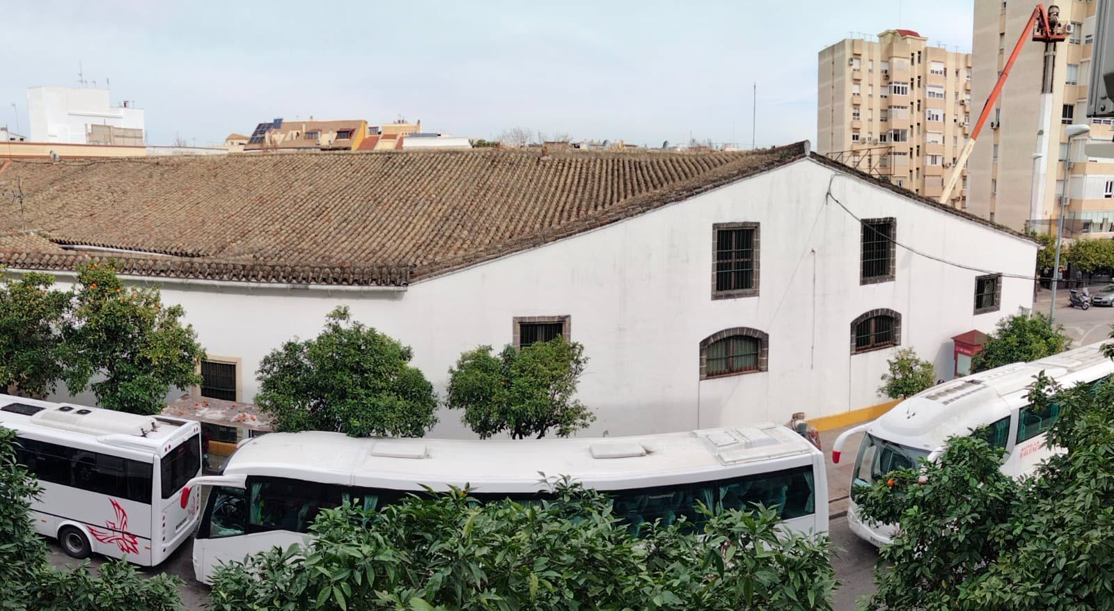 Vecinos de Diego Fernández Herrera en Jerez se movilizarán contra el ruido y la contaminación por los autobuses: "Para el motor, por favor"