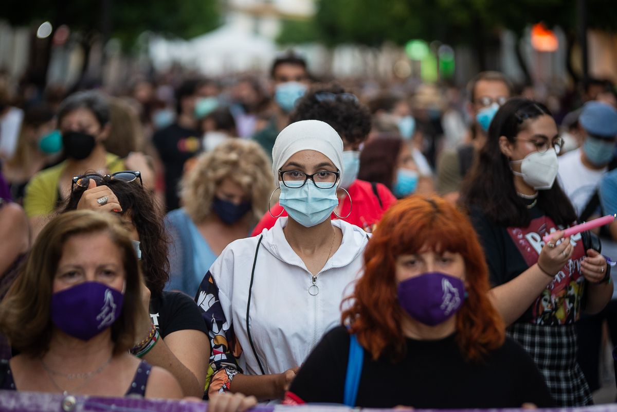 Una manifestación feminista en Andalucía, en una imagen de archivo. - MANU GARCÍA