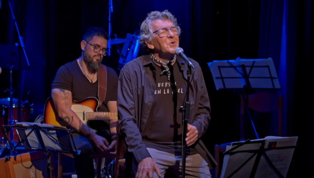 Pedro Grimaldi, en la presentación del disco 'Versos en la piel', en Cuba. - 
