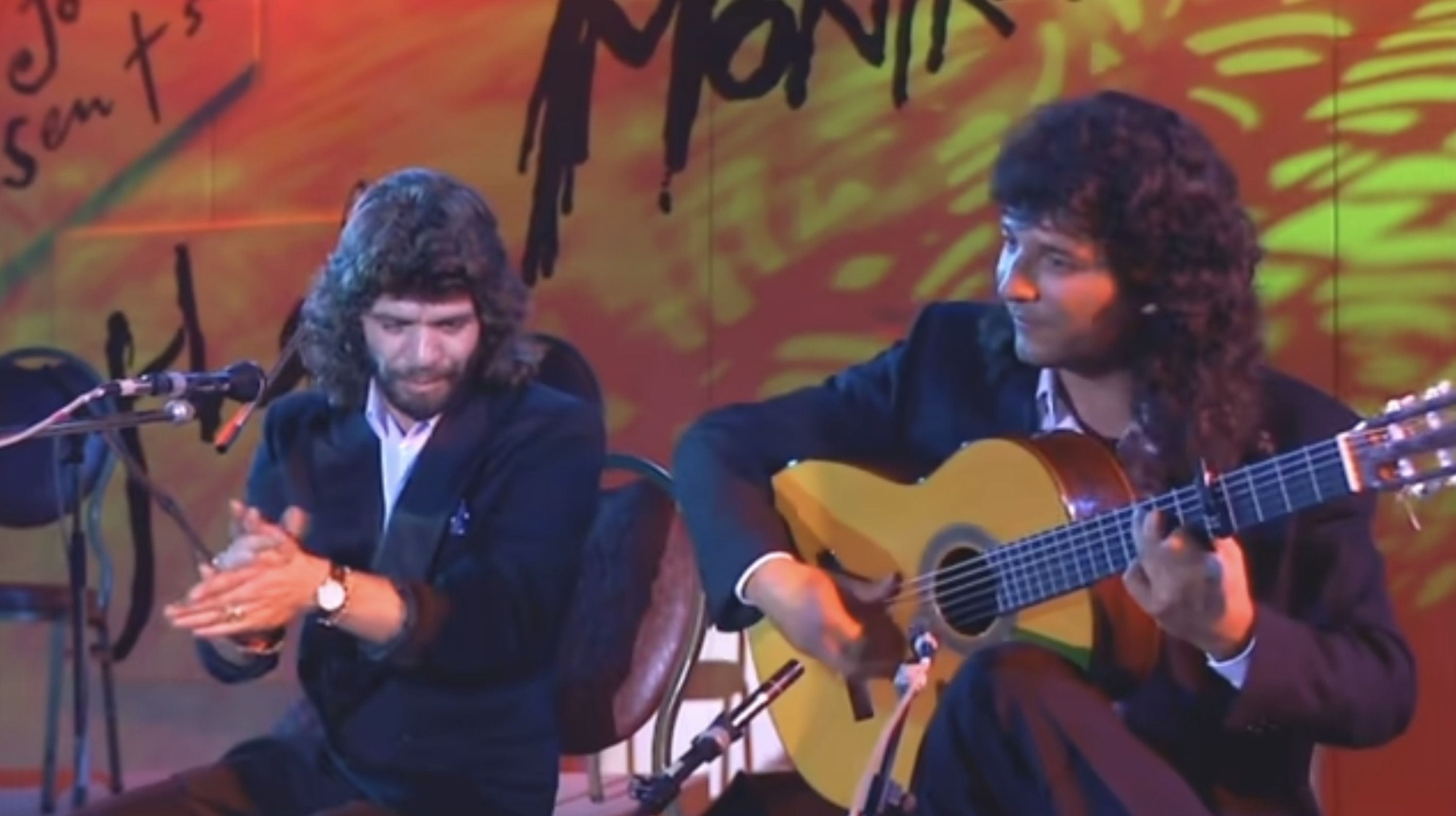 Camarón de la Isla junto a Tomatito en el Festival de Jazz de Montreaux en 1991. - Camarón de la Isla junto a Tomatito en el Festival de Jazz de Montreaux en 1991.