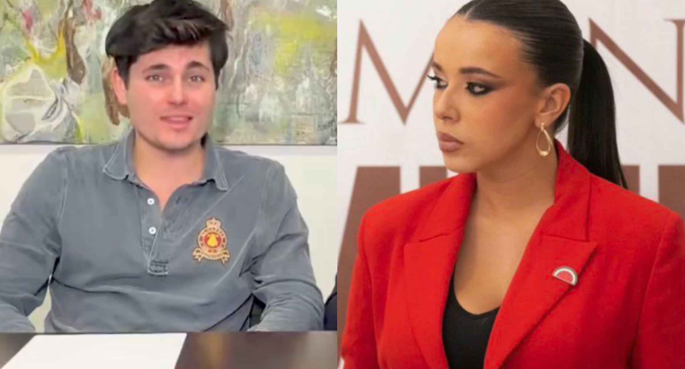 Vito Quiles anunciando su querella contra Sarah Santaolalla. - 