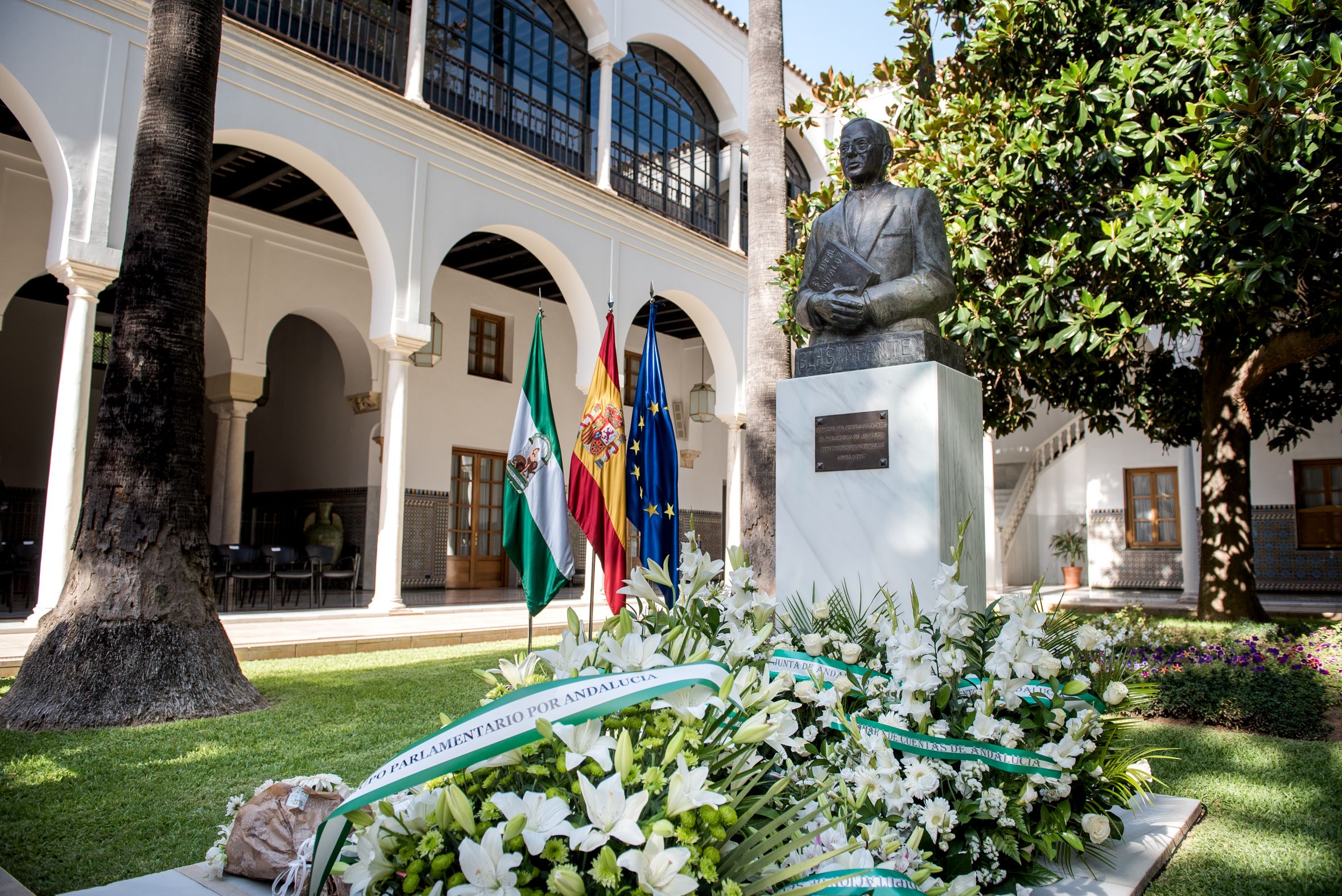Busto de Blas Infante en el Parlamento de Andalucía. - MAURI BUHIGAS