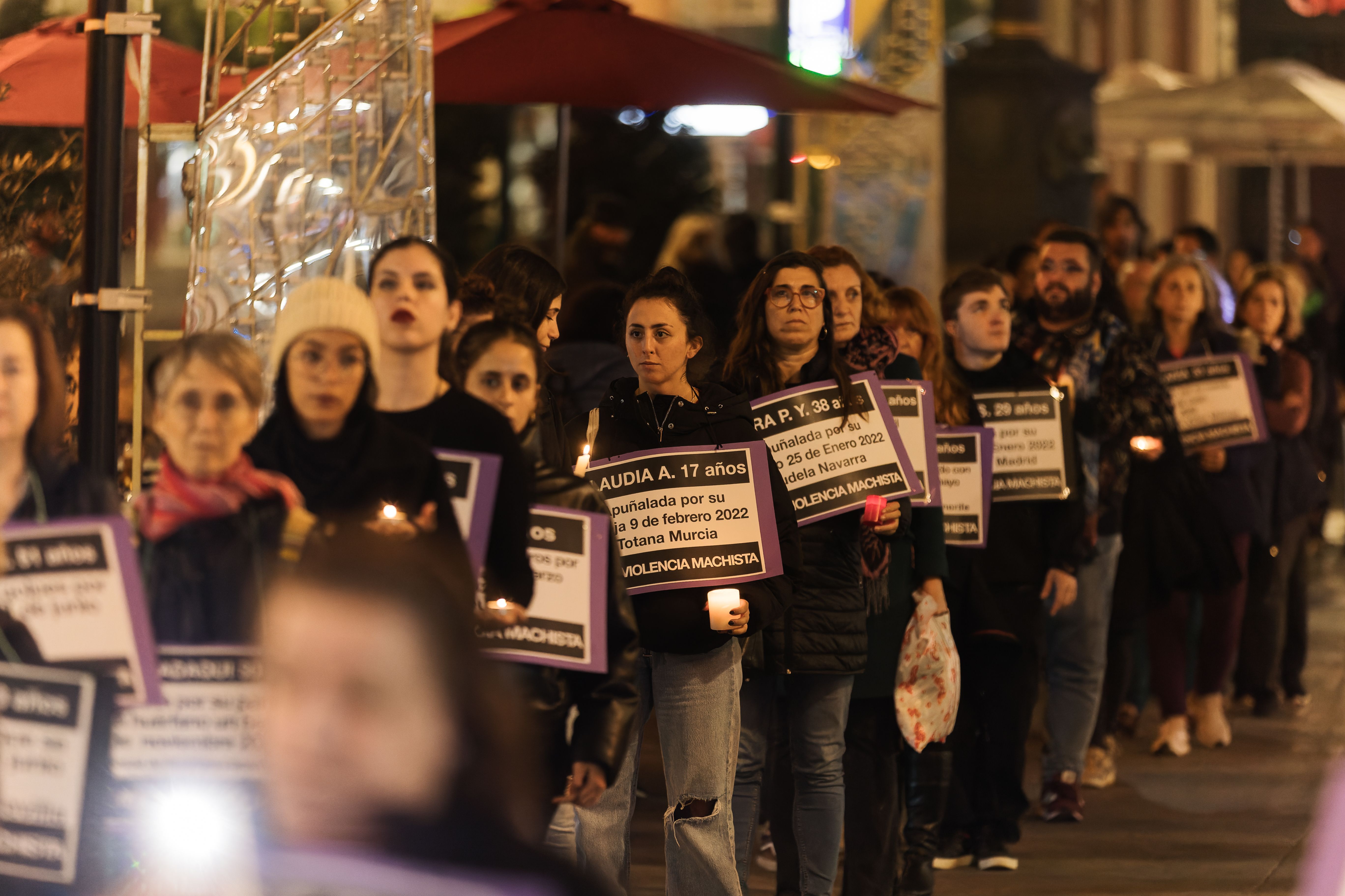 Una concentración contra la violencia machista en una imagen de archivo.  - MANU GARCÍA