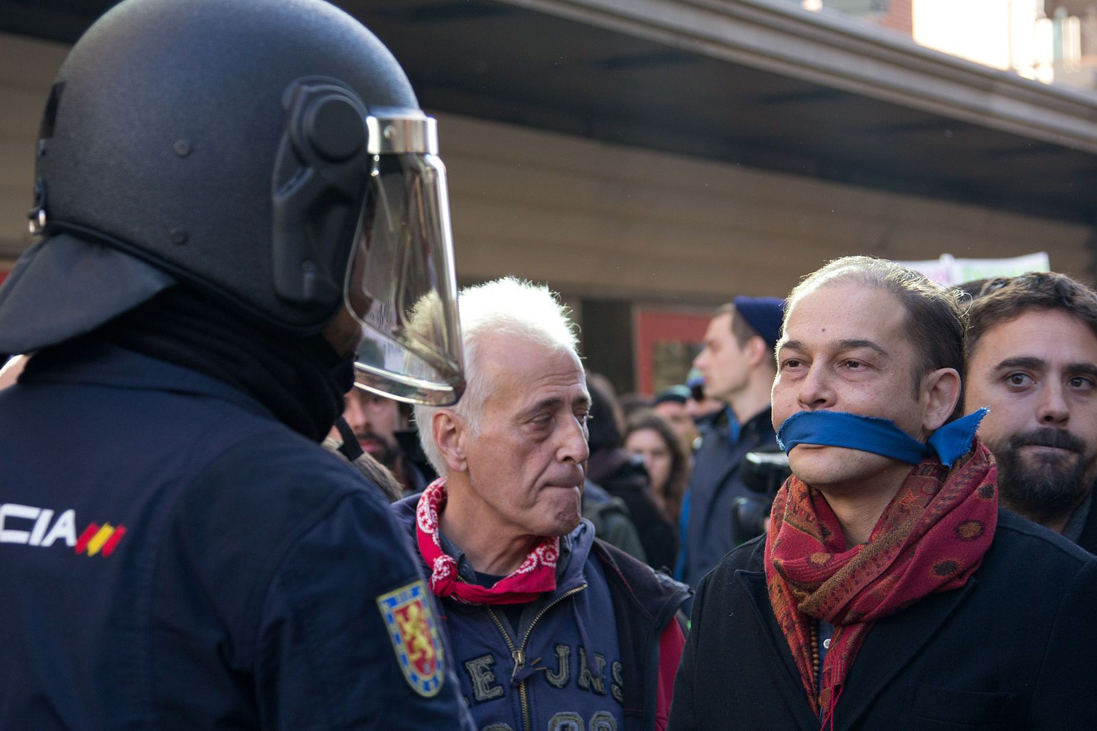 Manifestación contra la Ley mordaza, imagen de archivo. La izquierda fracasa en su reforma. - 