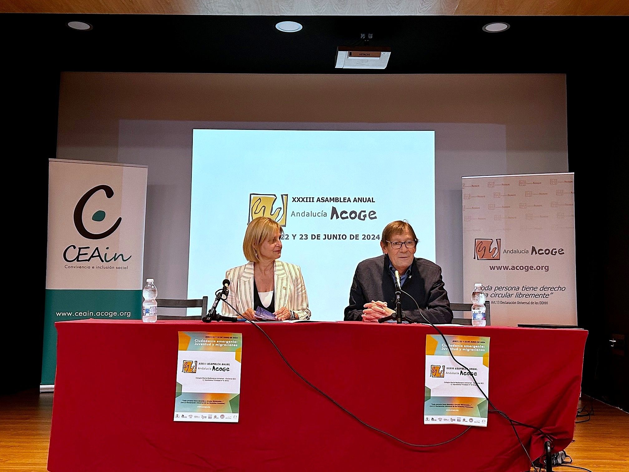 La alcaldesa de Jerez, en el inicio de la asamblea sobre la situación de personas migrantes, Andalucía Acoge. - 