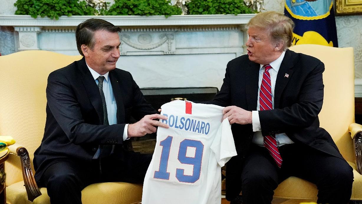 Jair Bolsonaro y Donald Trump, expresidentes de Brasil y de EEUU, en una imagen de archivo. - 