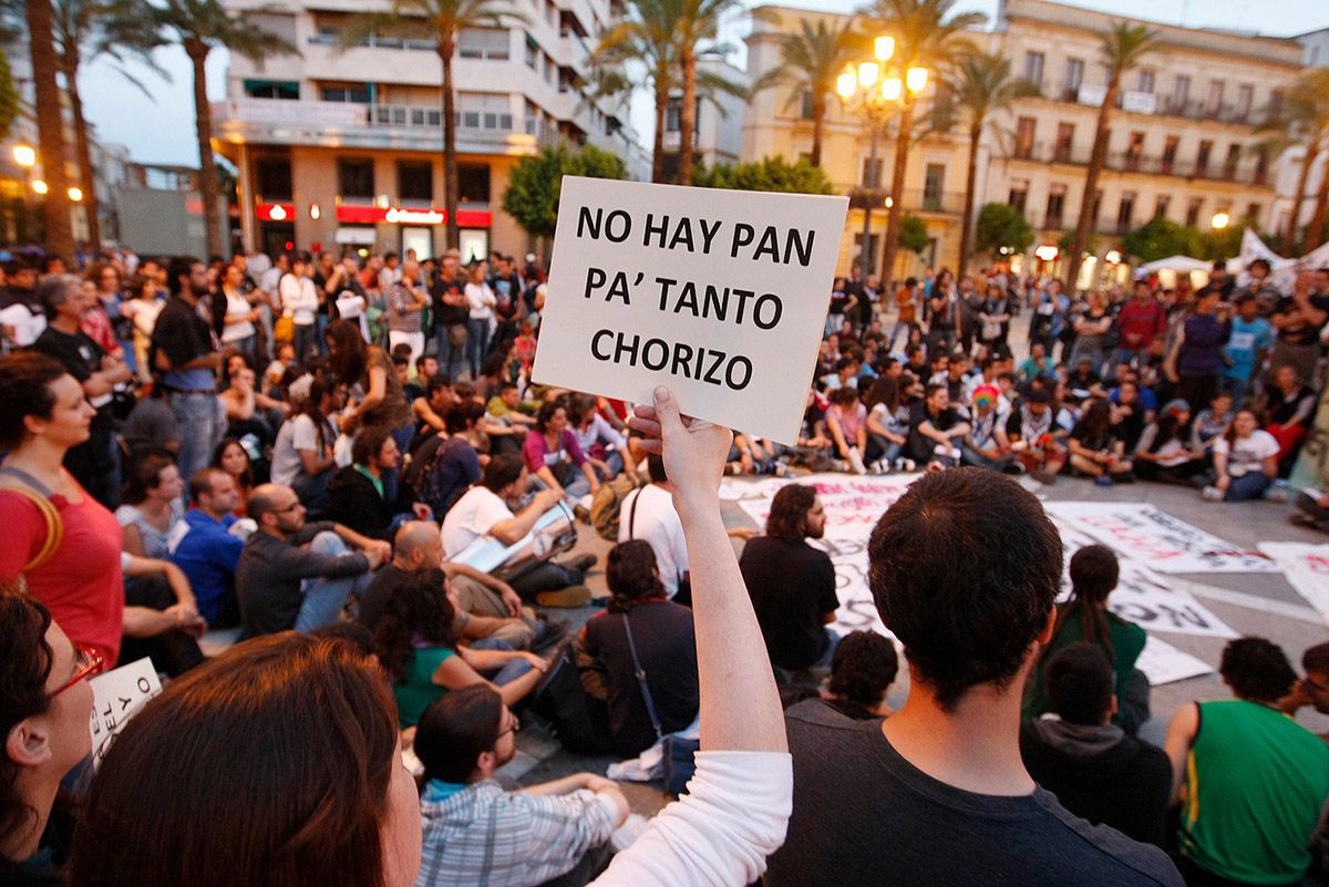 Una concentración por el 15M en Andalucía. - 