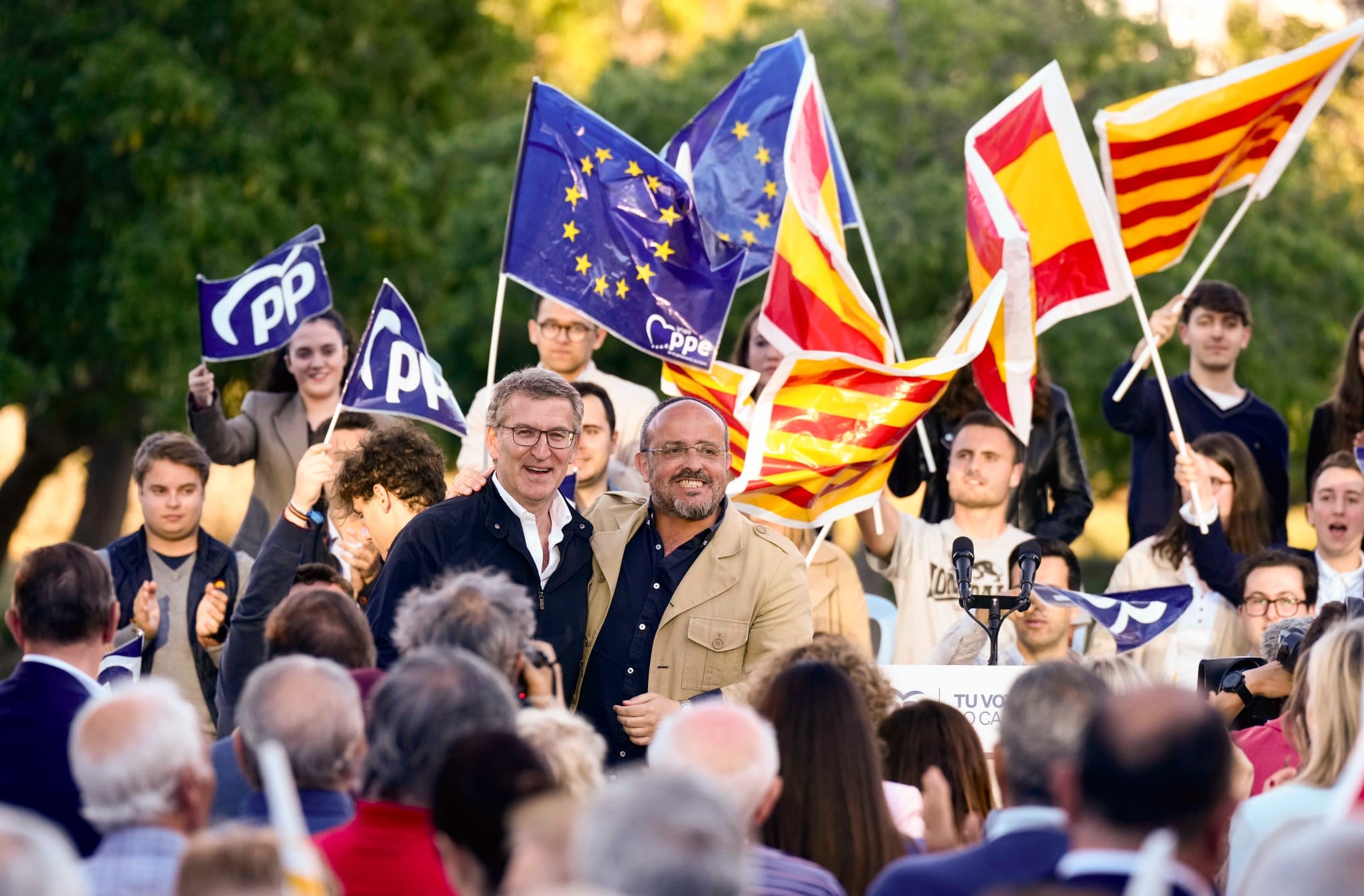 Una imagen de las elecciones catalanas. - 