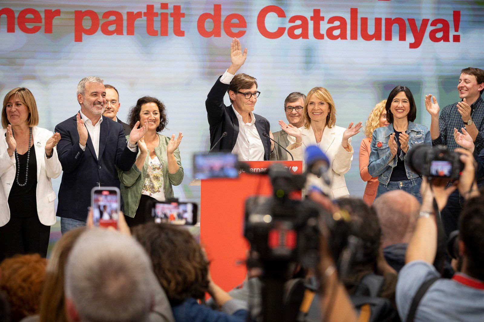 Salvador Illa tras ganar las elecciones catalanas. - 