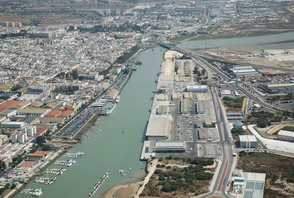 Vista aérea de El Puerto de Santa María. - Vista aérea de El Puerto de Santa María.