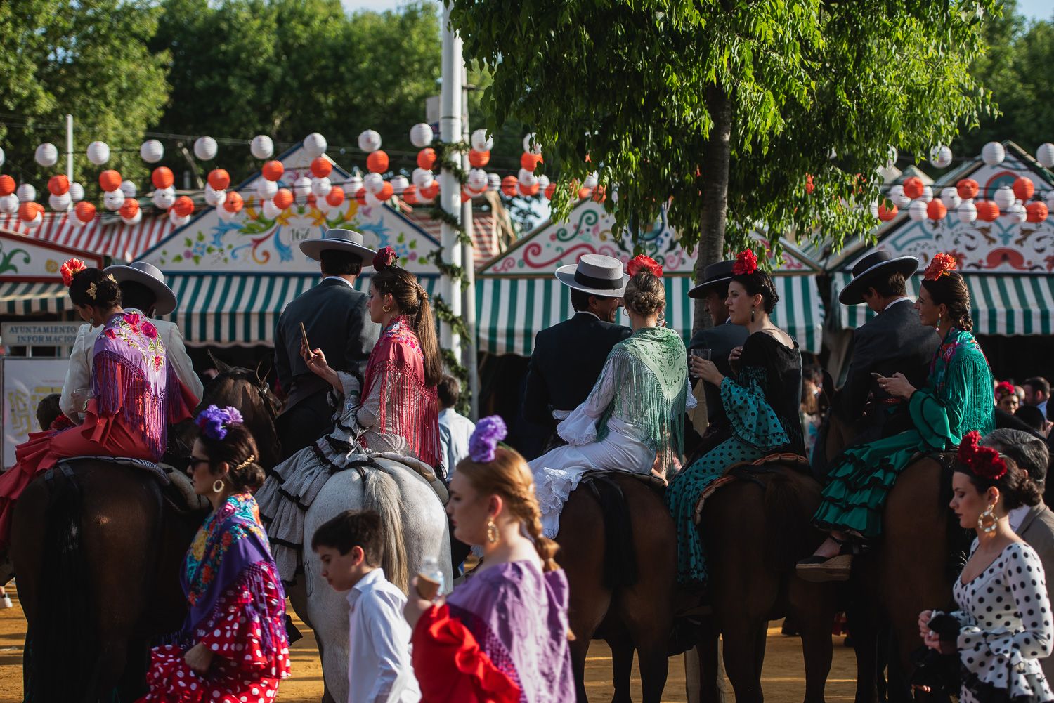Un momento de la Feria de Sevilla este fin de semana. - MAURI BUHIGAS