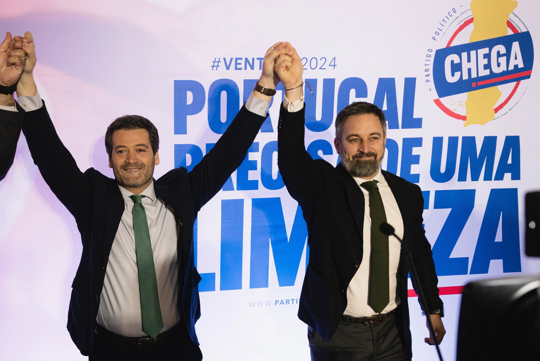 Abascal, con André Ventura, de Chega! - 