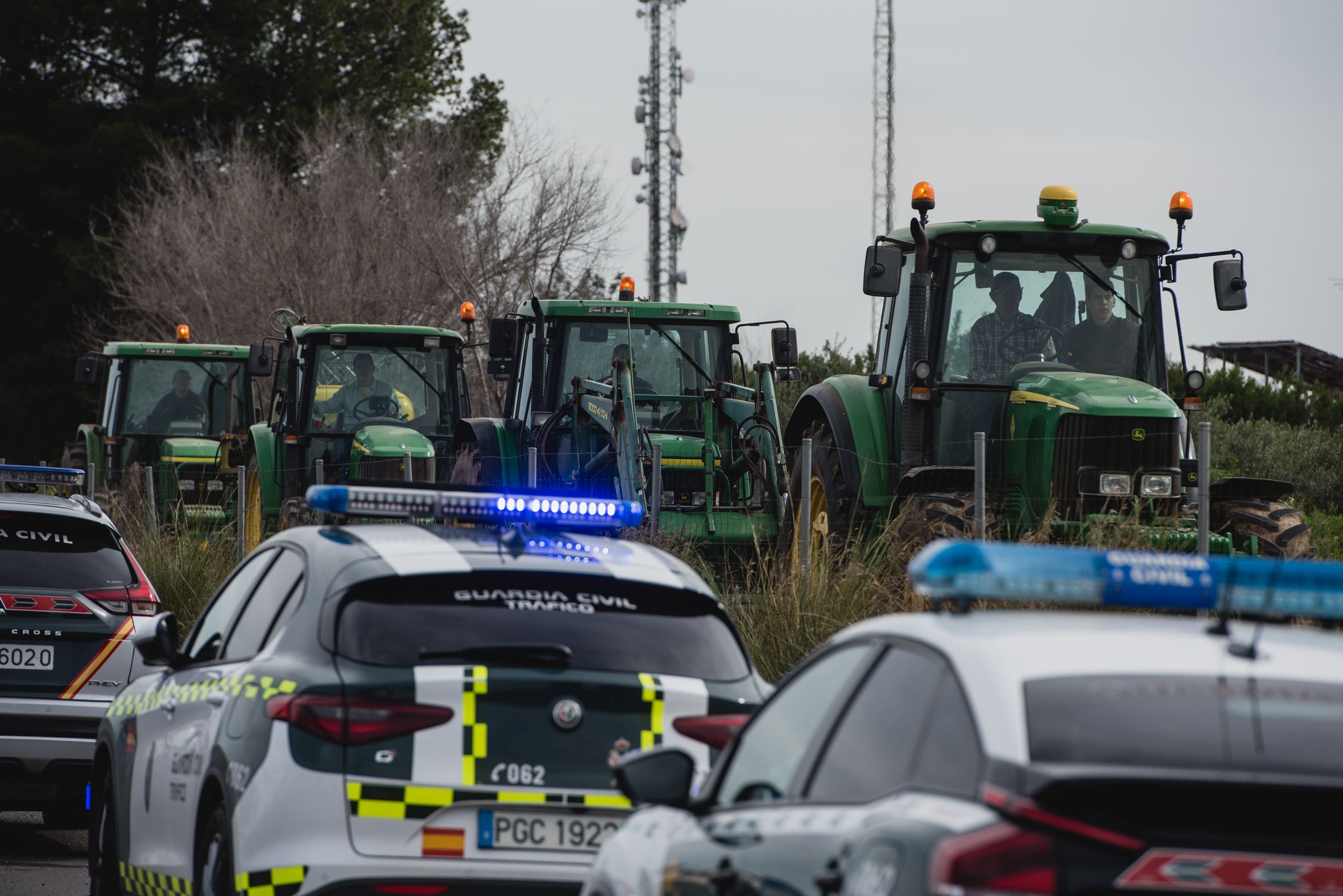 Las protestas de los agricultores que han cerrado Sevilla el 14 de febrero. - MAURI BUHIGAS