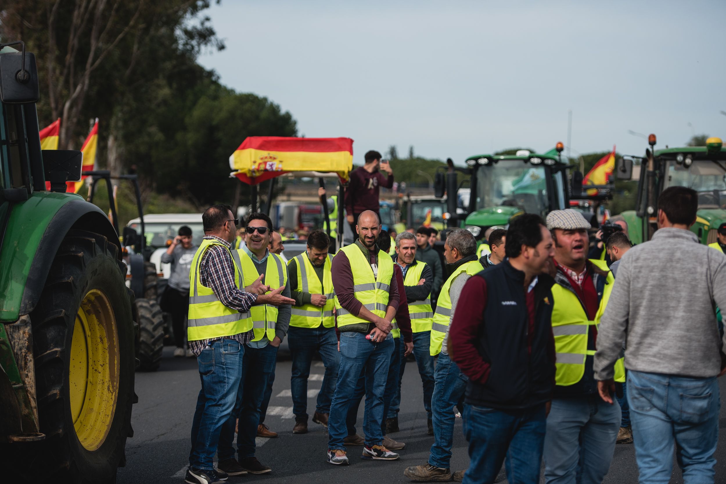 Las protestas de los agricultores que cerraron Sevilla este 14 de febrero. - MAURI BUHIGAS