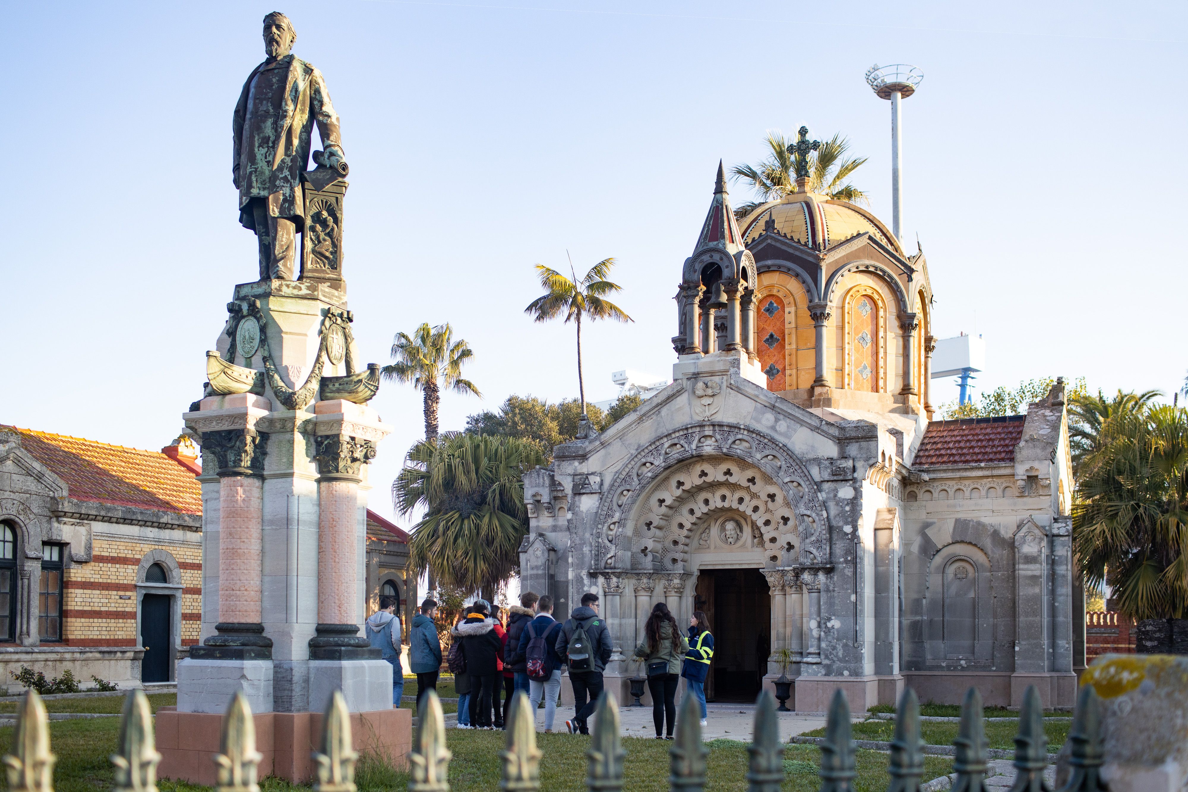 La capilla del Museo del Dique, en el Trocadero de la Bahía de Cádiz.