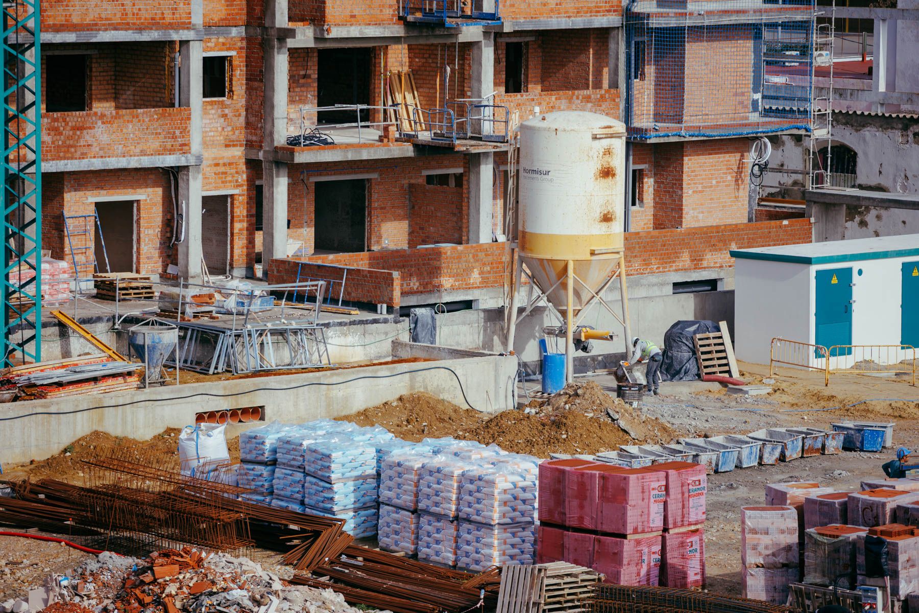Viviendas en construcción, en una imagen reciente. - MANU GARCÍA