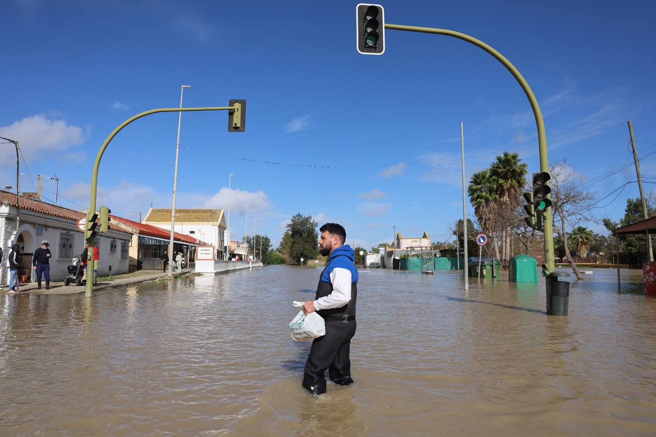El Portal, completamente anegado el pasado viernes en Jerez. - JUAN CARLOS TORO