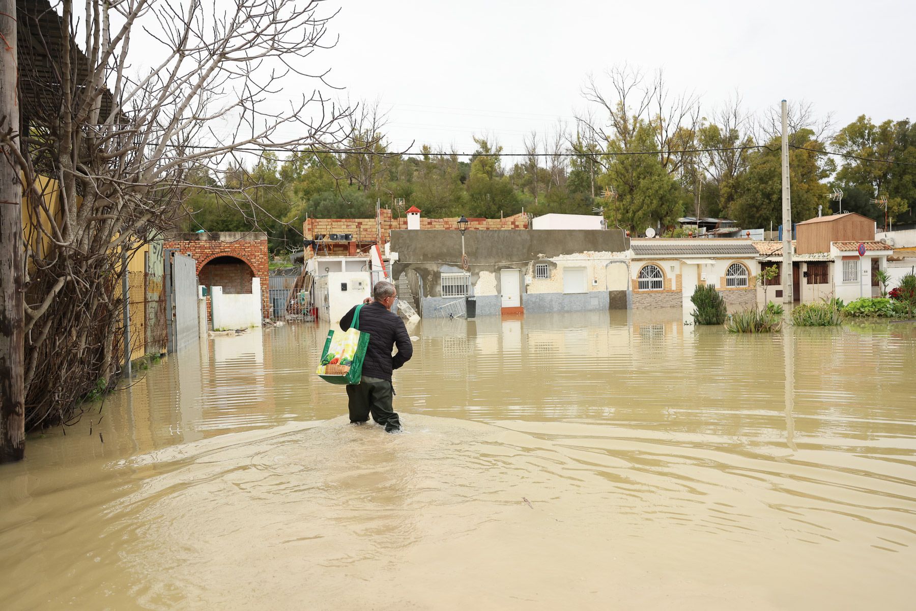 Inundaciones en El Portal, en Jerez. - JUAN CARLOS TORO