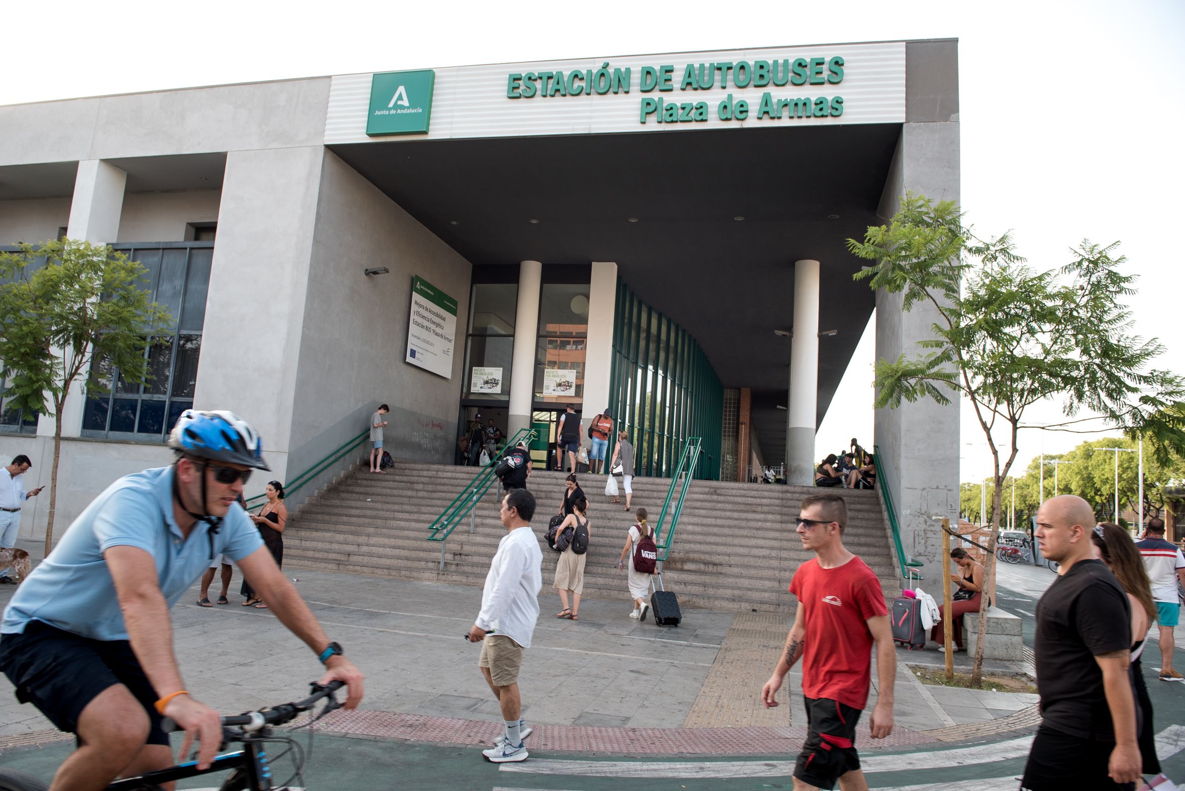 La estación de autobuses de Plaza de Armas en Sevilla.