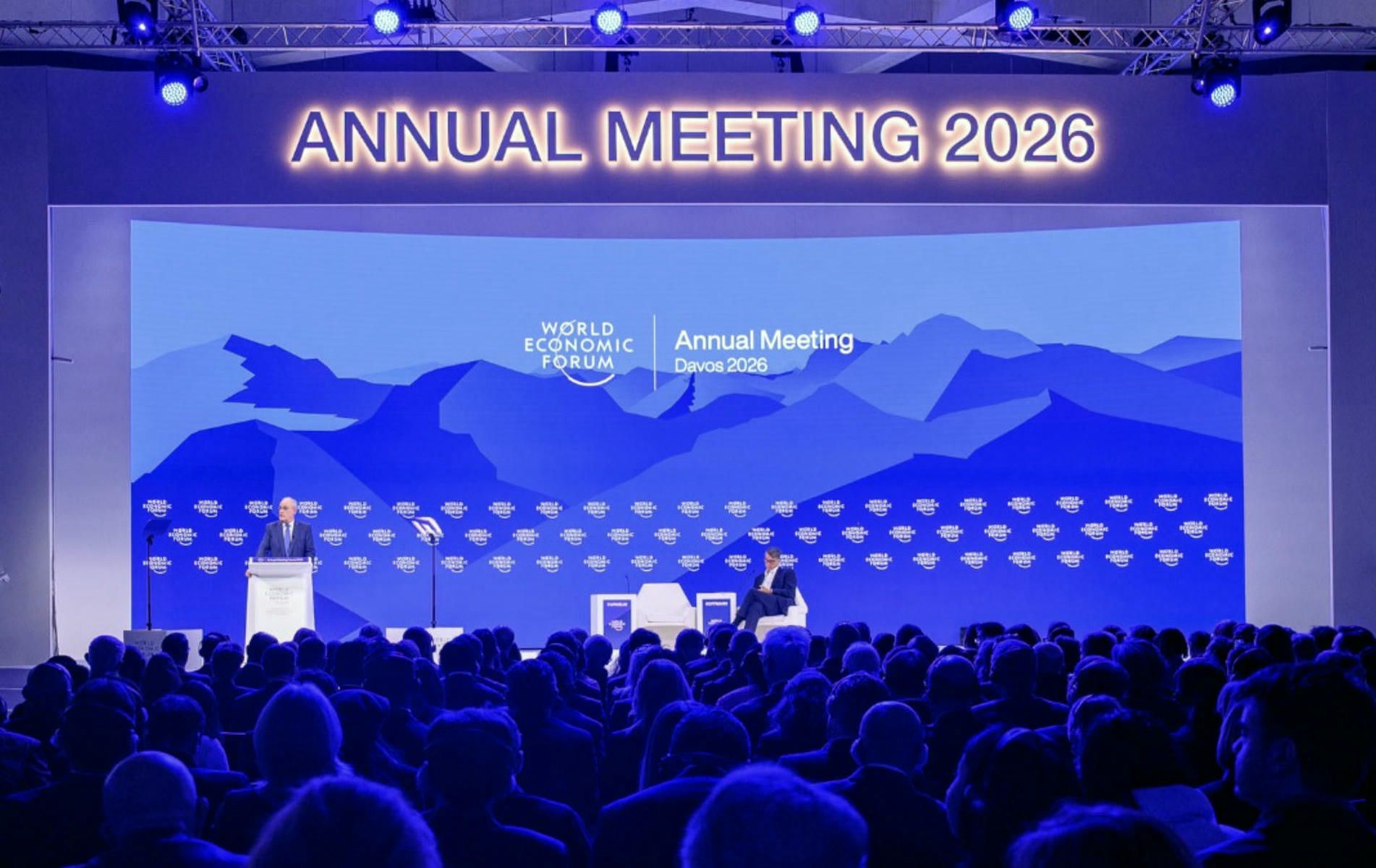 Foro Económico Mundial (WEF) celebrado en Davos, Suiza. - 