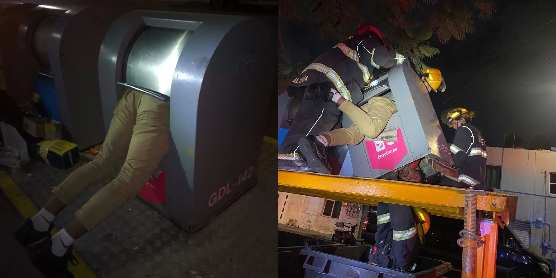 Un mexicano queda atrapado en un contenedor soterrado: la peor pesadilla que alguna vez pensaste que te podría ocurrir