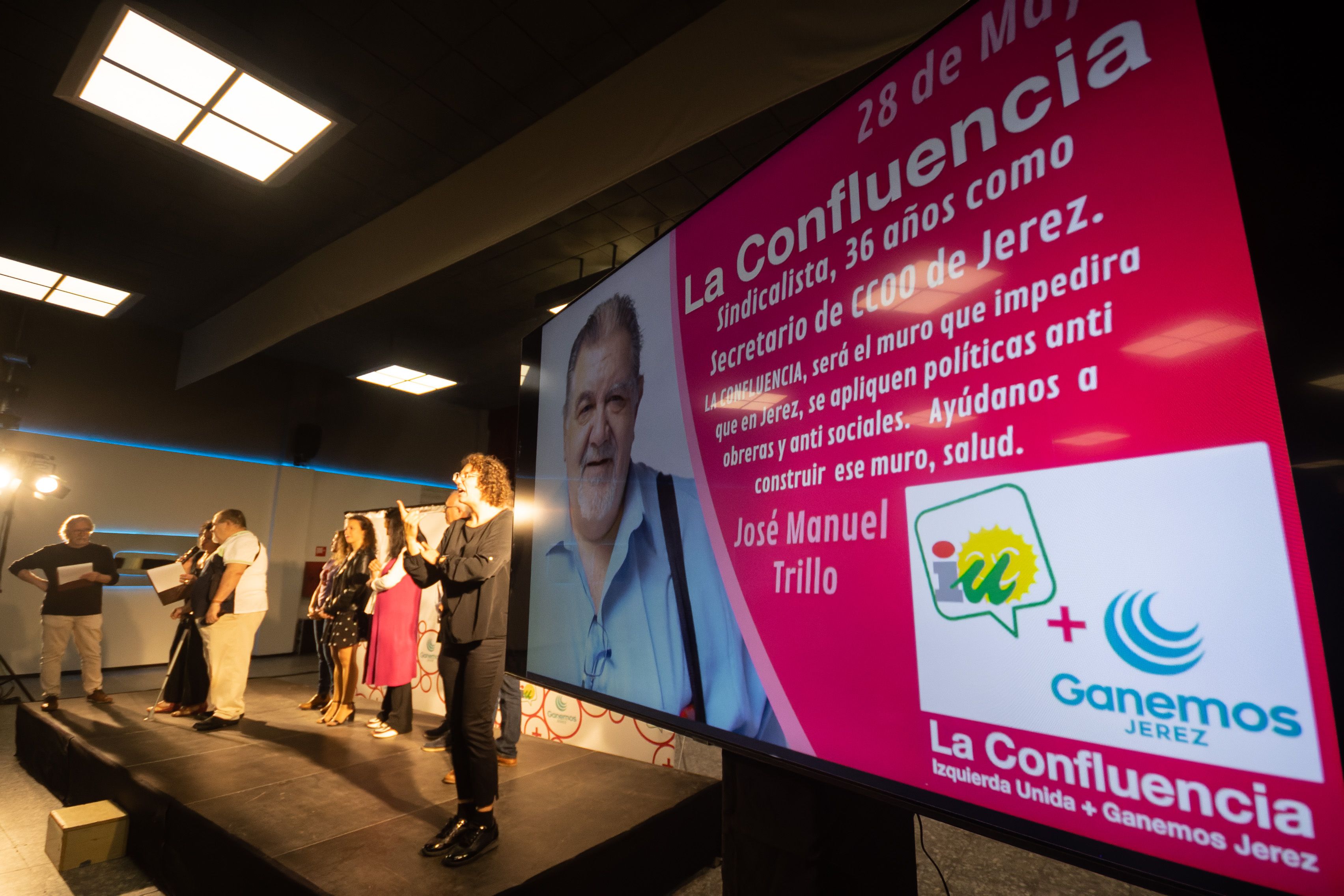 Un momento de la presentación de la candidatura de La Confluencia. - MANU GARCÍA