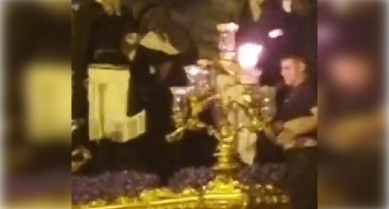 Así salió ardiendo una tulipa del misterio de Santa Marta: 