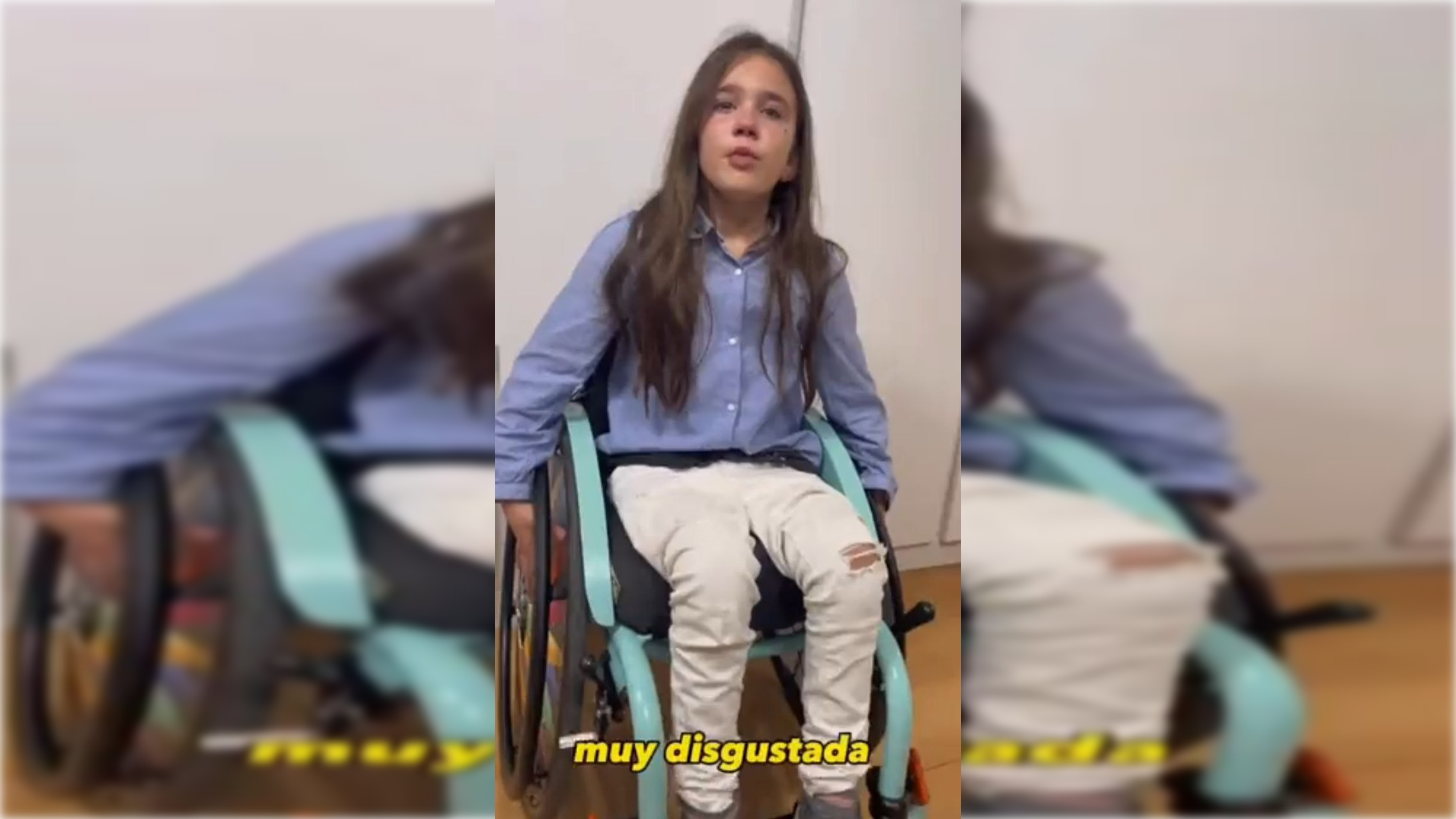 El mensaje de Lucía, una niña en silla de ruedas: "Estoy harta de que ...