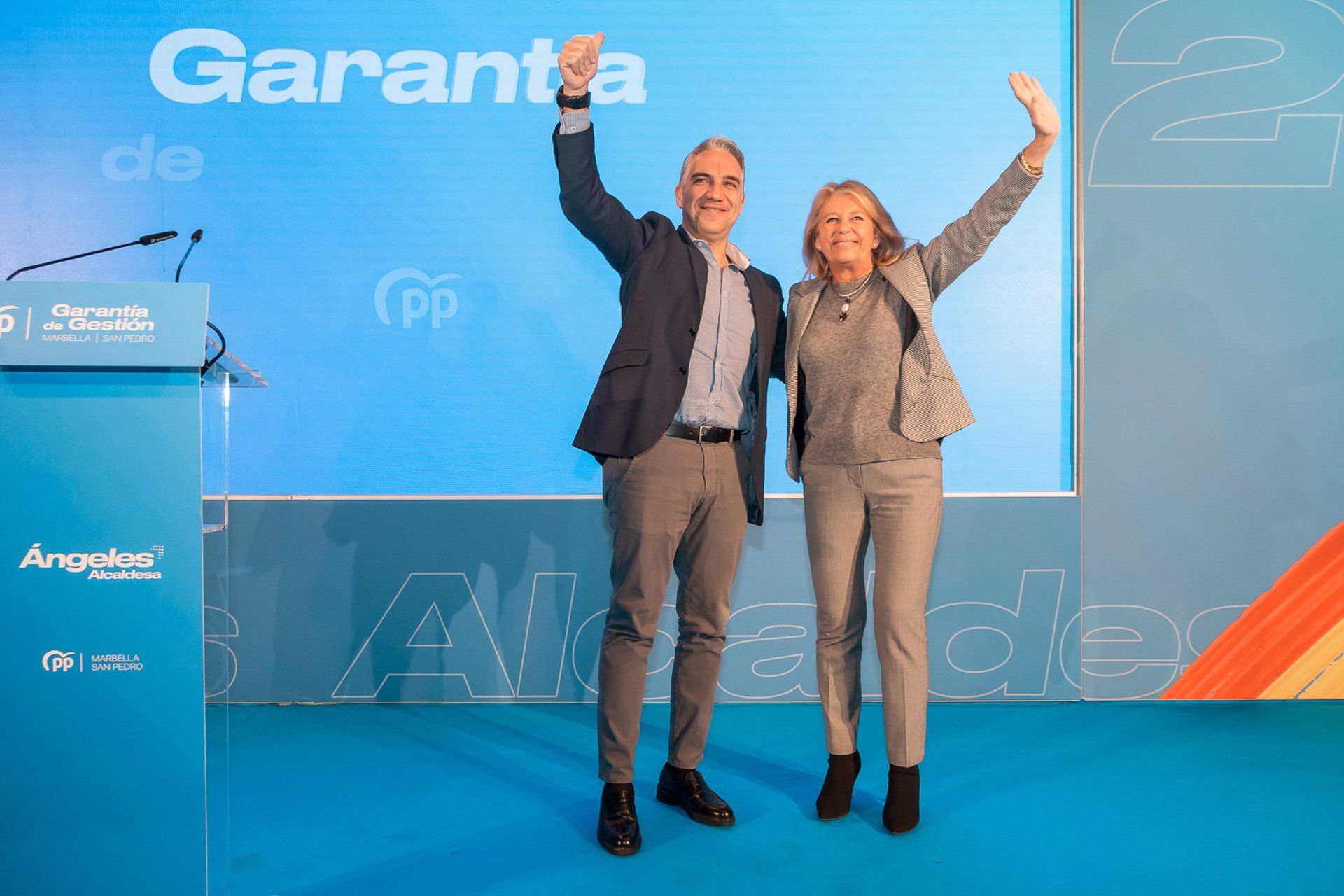 Bendodo escenifica el apoyo del PP a la alcaldesa de Marbella en sus ...