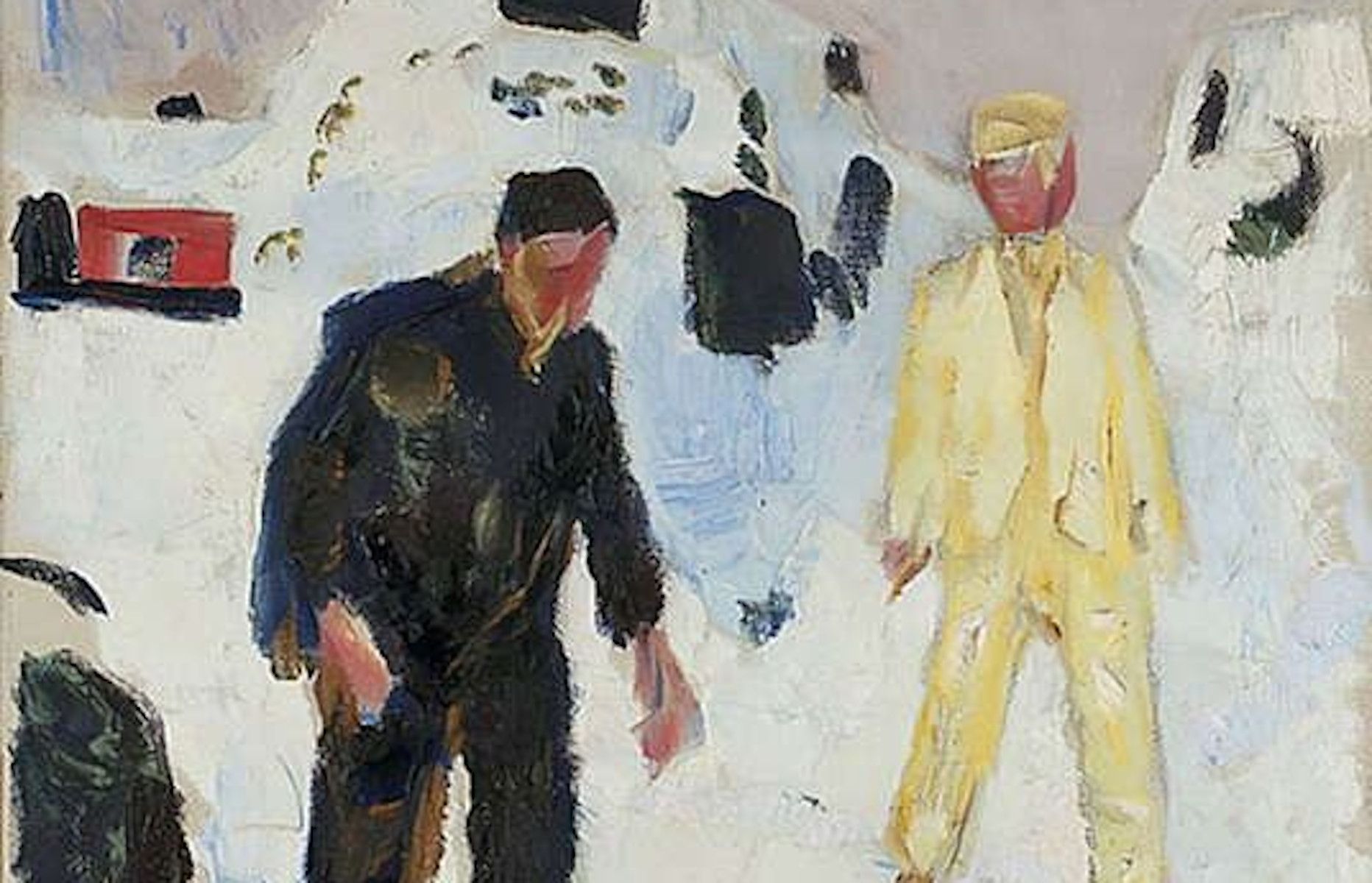 'Black and Yellow Man in Snow', de Munch. - 