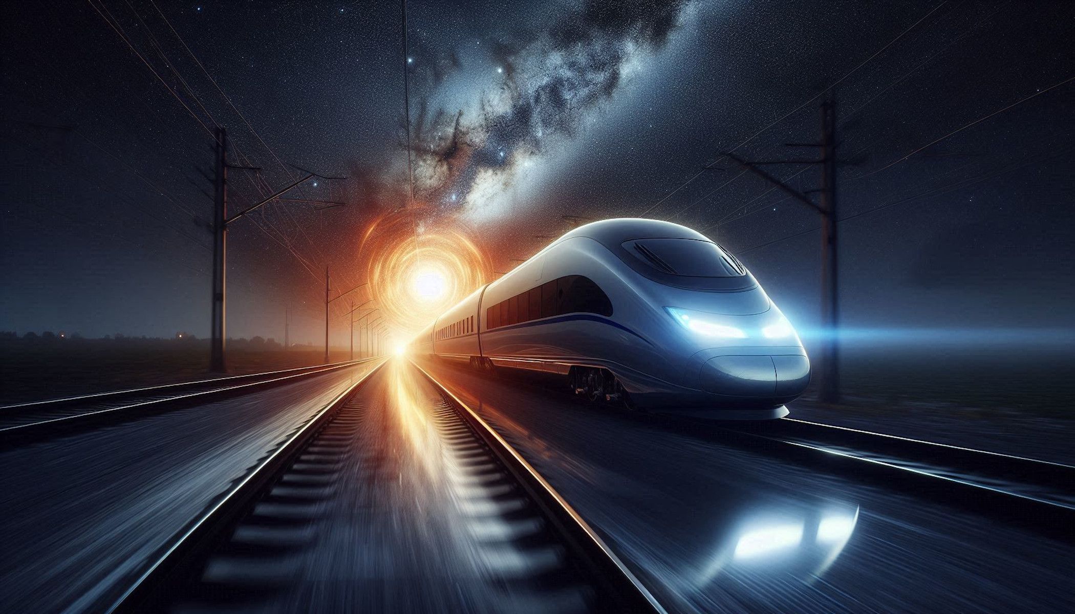 Un tren de alta velocidad. - 