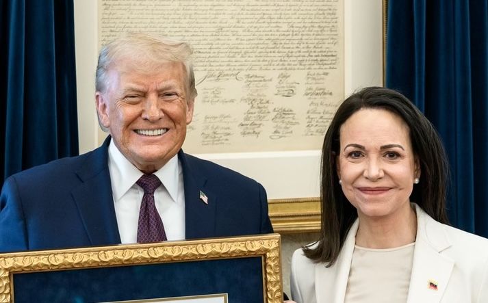 Donald Trump y María Corina Machado. - 