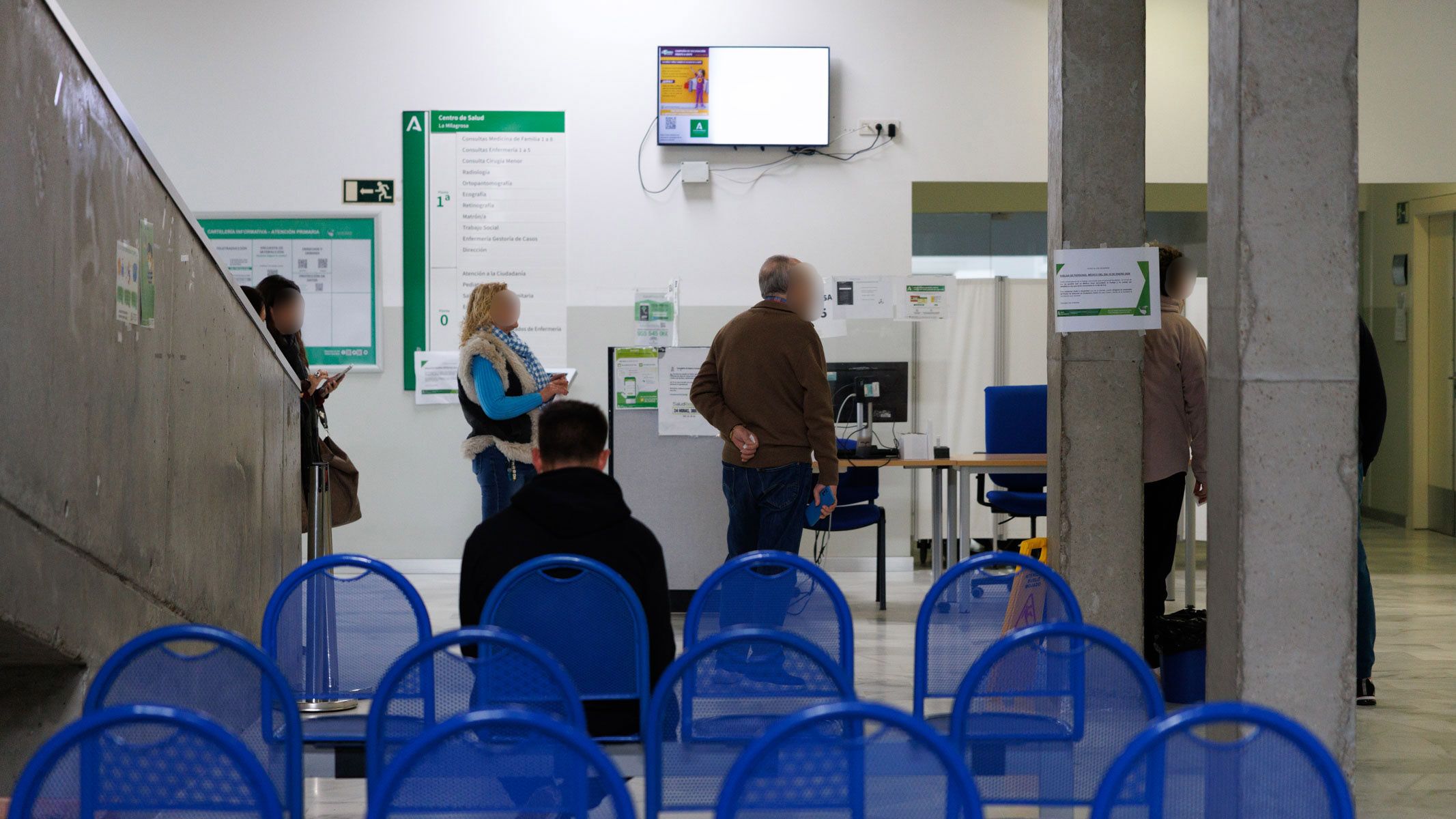 Centro de Salud de La Milagrosa, en Jerez, en el segundo día de huelga de médicos de Atención Primaria. - JUAN CARLOS TORO