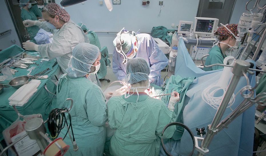 Un quirófano en un Hospital del SAS.