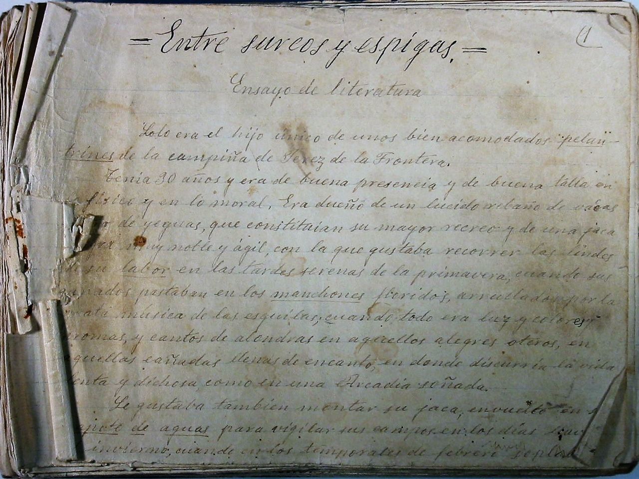 El Ayuntamiento de Trebujena edita el manuscrito de 'Entre surcos y espigas' de Antonio Briante Caro