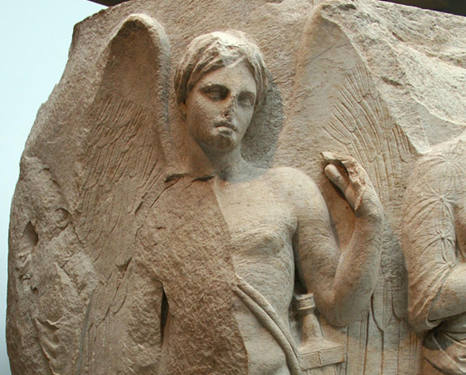 Una representación de Thanatos, dios griego de la muerte. - 