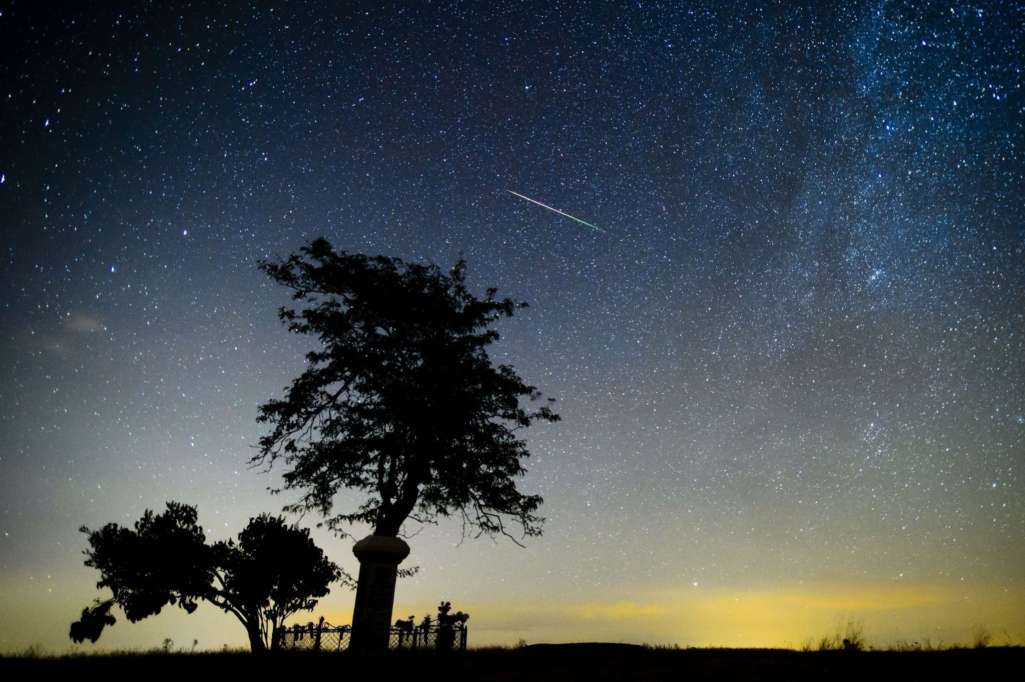 Una lluvia de estrellas. - Una lluvia de estrellas.