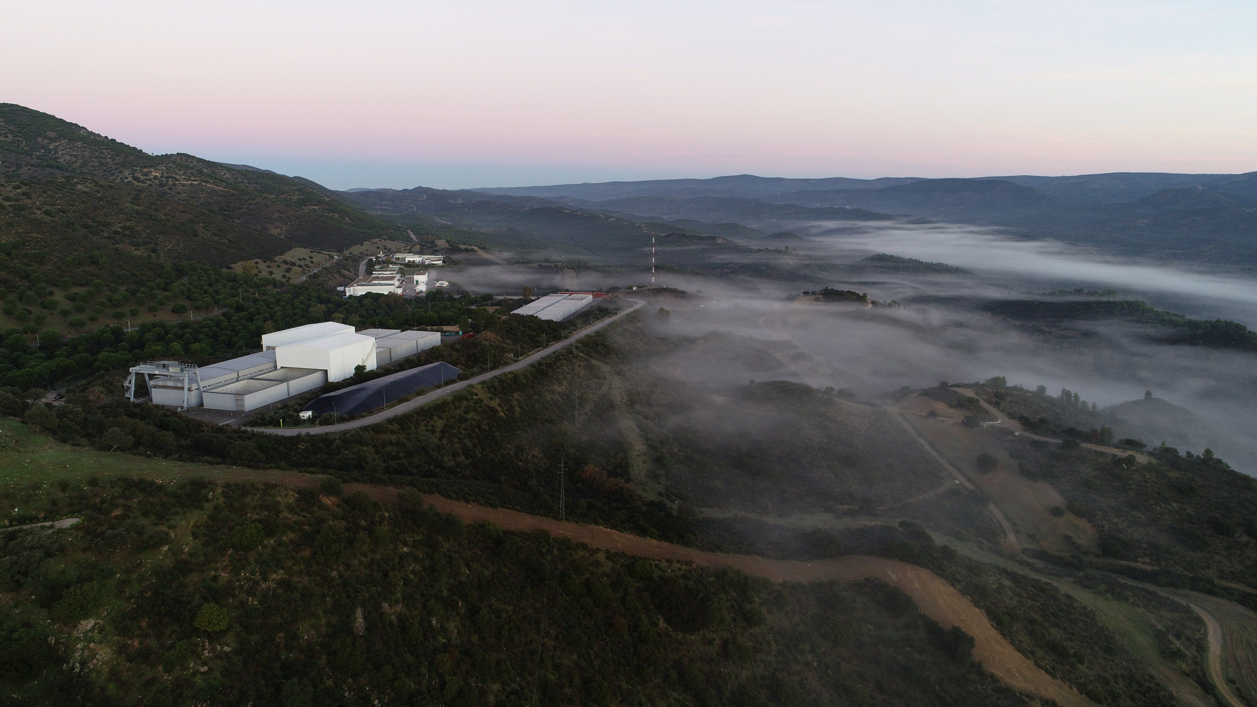 Imagen de El Cabril desde las alturas, cementerio nuclear de Andalucía, en la provincia de Córdoba. - 
